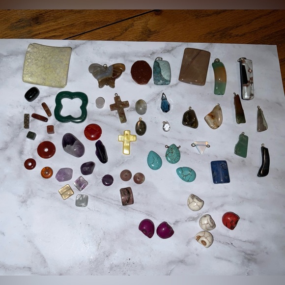 Mixed Lot of Various Authentic Gemstone Beads For DIY Jewelry Projects - Picture 5 of 5